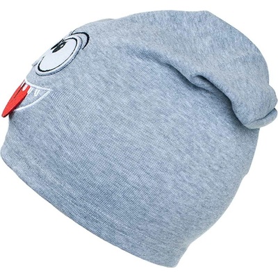 New Baby podzimní dětská čepice smíšek šedá