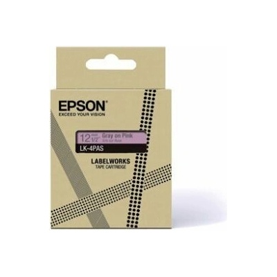 Epson LabelWorks LK-4PAS Světlá růžová šedá Role 1,2 cm