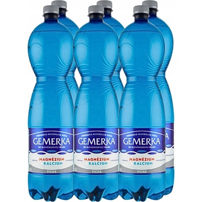 Gemerka Magnézium a kalcium tichá minerální voda 6 x 1,5 l