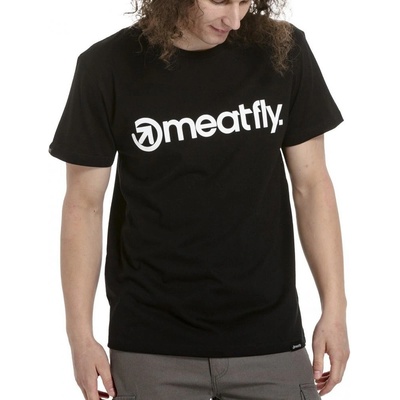 Meatfly Logo triko černá