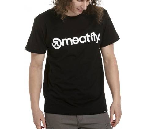 Meatfly Logo triko černá