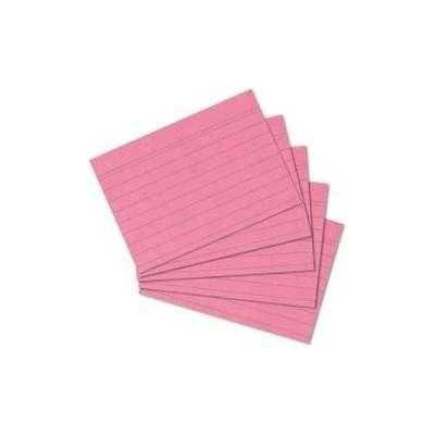 Herlitz - Karty do kartotéky, A7, růžové, linka – Zboží Mobilmania