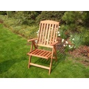 zahradní židle, křeslo EDINBURG dřevěná (tropické dřevo)