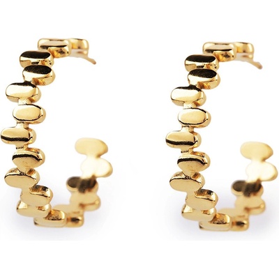 Prima-obchod náušnice z nerezové oceli kruhy zlatá 109379