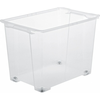Regalux Úložný box na kolečkách, 58,3 × 39,2 × 41 cm, 65 l, transparentní 1007400096BH – Zbozi.Blesk.cz