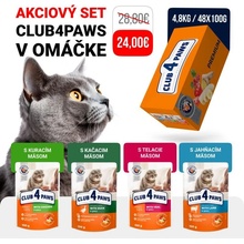 Club 4 Paws Premium SET#3 pre mačky 4 prichute v omačke 48 x 100 g