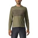 Castelli Trail Tech LS Tee Olive green/Dark grey/Orange