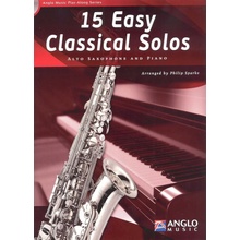 15 Easy Classical Solos + CD altový saxofon + klavír