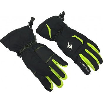 Blizzard rider junior ski gloves black green