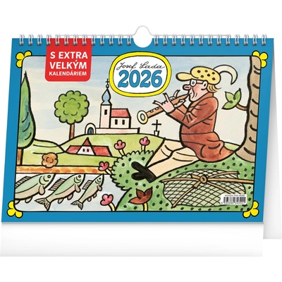 NOTIQUE Stolný Josef Lada s extra veľkým kalendáriom 30 x 21 cm 2025