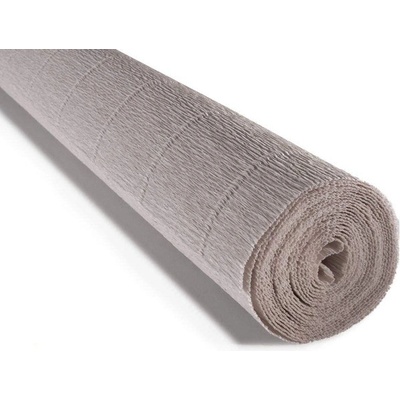 Italský krepový papír Cartotecnica Rossi 180g (50 x 250cm) - světle šedá 20E7