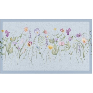 Artsy Mats Изтривалка от PVC 40x70 cm Blue Wild Flowers - Artsy Doormats (DMW-BLUEWILDFLOWER-7040)