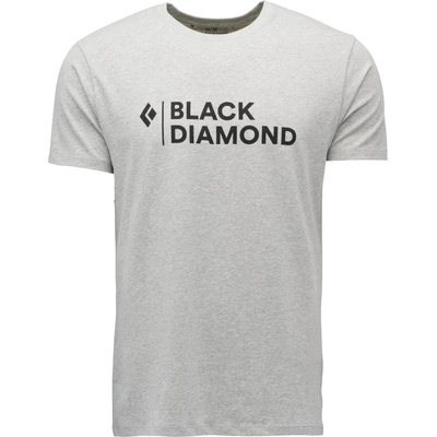 Black Diamond Мъжка тениска Black Diamond Mini Stacked S/S Tee T-shirt - Nickel Heather (216-5242-0313)