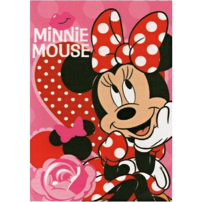 Univex červená Minnie Mouse Deka