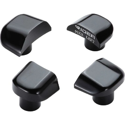 RIDEA Krytky závitové 90 pre montáž kľúk, Al