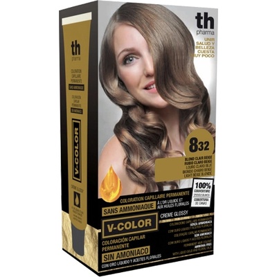 TH Pharma V-Color Barva na vlasy světlá béžová blond 8.32