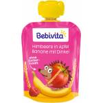 Bebivita Плодова закуска Bebivita - Пауч с банан, малина и спелта, 90 g (19107) - ozone