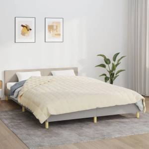Pure Line Home Тежко одеяло светлокремаво 220x230 см 15 кг - zalegloto - 156,08 лв