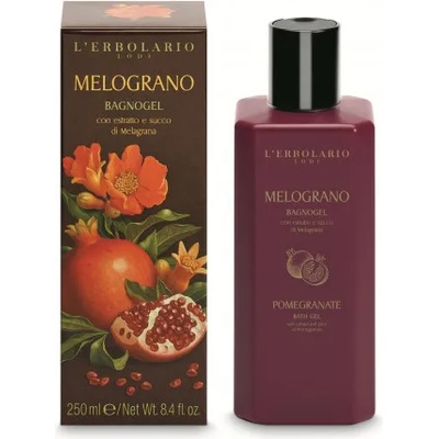 L'Erbolario Melograno - Гел за вана и душ с неустоим плодов аромат с екстракт и сок от Нар