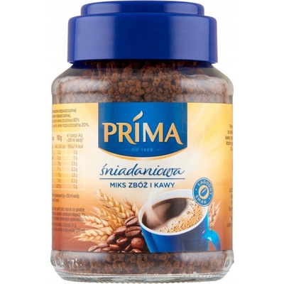 Prima Café Raňajková Rozpustná zmes obilnej kávy 100 g
