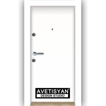 Image 1 of Haska Блиндирана врата Outdoor Композит Стар 12 Бяла (цена без монтаж)