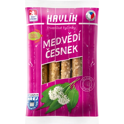 Havlík Trvanlivé tyčinky se sýrem a solí - Medvědí česnek 90 g