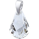 SILVEGO Strieborný prívesok so Swarovski® Crystals Helix LSW143P