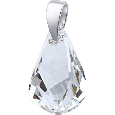 SILVEGO Strieborný prívesok so Swarovski® Crystals Helix LSW143P