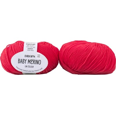 Drops Baby Merino 16 červená