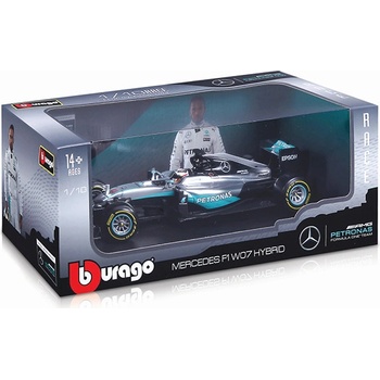 Bburago Race F1 Mercedes Petronas W07 hybrid 2016 nr.6 Nico Rosberg 1:18