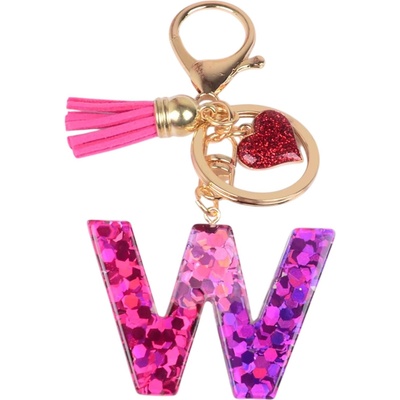 HARAHU Ключодържател Азбука - w / Розова / Сърце kp37991 (37991)