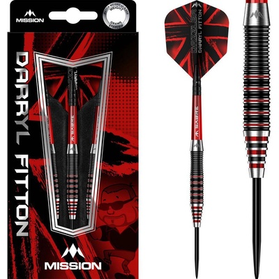 steel Mission Darryl Fitton Black-Red Electro 22g, 95% wolfram