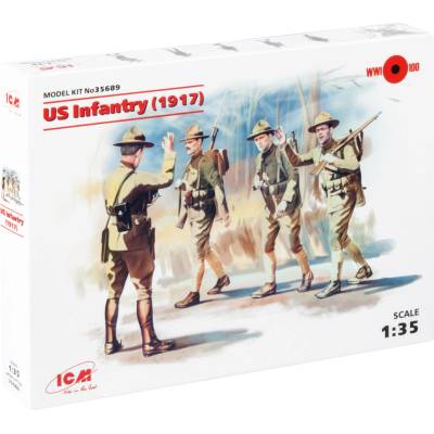 ICM US Infantry 1917 4 figúrky 1:35