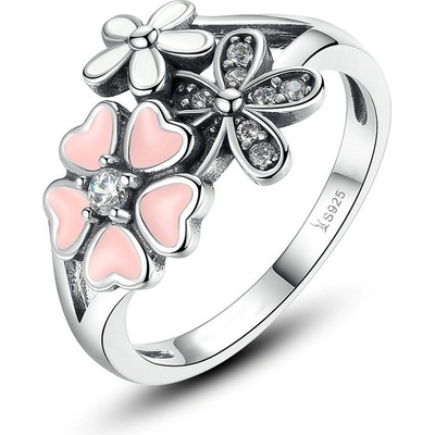 P&J Jewellery Stříbrný prsten Jarní kvítí SRP23