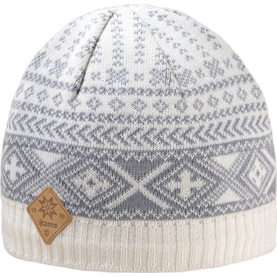 Kama pletená merino čepice A117 bílá