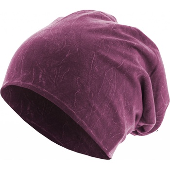 MSTRDS Stonewashed Jersey beanie fialová