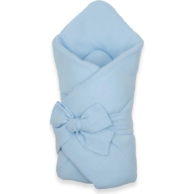 New Baby Mušelínová šnurovacia zavinovačka blue