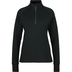 Stoic Дамски вълнен пуловер Stoic Women's MerinoFleece260 FlenSt. Half Zip Merino jumper - Black (105-6681-0113)