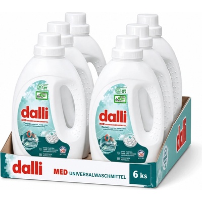 Dalli Med univerzální prací gel pro citlivou pokožku a alergiky 6 x 1,1 l 20 PD