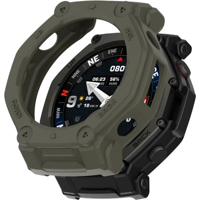 VSECHNONAMOBIL 124629 TPU HALF COVER Kryt pro Amazfit T-Rex 3 Pro 48mm zelený