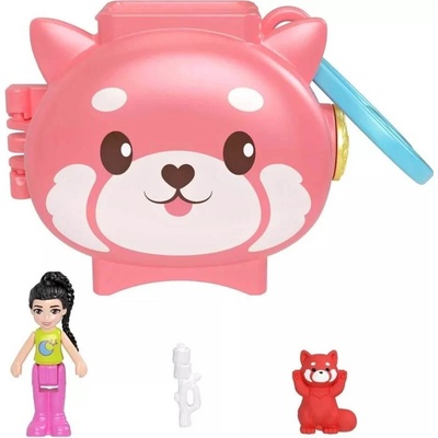 Mattel Polly Pocket Pocketkový medailonek panda červená