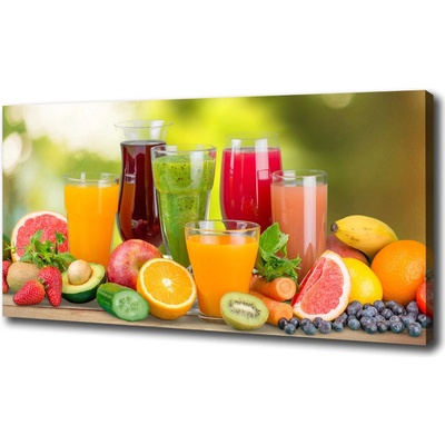 Foto obraz canvas Ovocné džúsy 100x50 cm