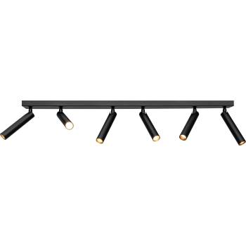 Kaspa Закачалка с летва Roll шест елемента с черен конектор черна (50924602)