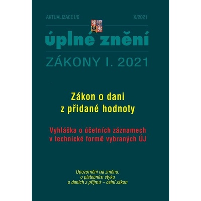 Aktualizace I/6 - Daň z přidané hodnoty - Poradce s.r.o.