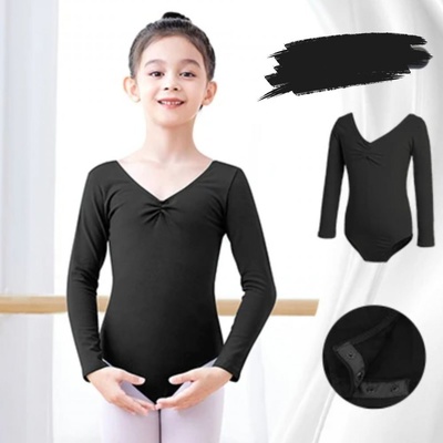 Trikot Daisy s dlouhým rukávem černá