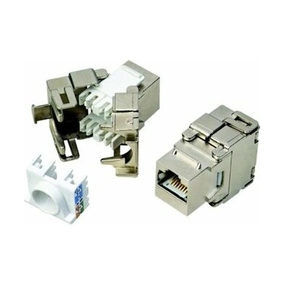 Keystone Datacom RJ45 STP CAT6 samorezná SILVER (4044)