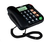 Maxcom KXT480CZ телефон с големи бутони, черен (KXT480CZ) Телефонни апарати