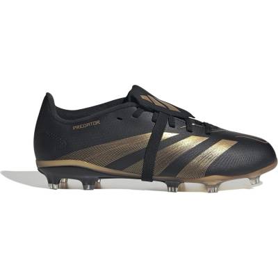 Adidas Юношески футболни бутонки Adidas Predator League Fold Over Tongue Junior Firm Ground Football Boots - Black/Gold
