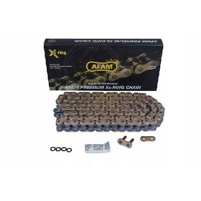 Řetěz Afam 530 XHR2-G 112L Xs-Ring s nýtovací spojkou, zlatý