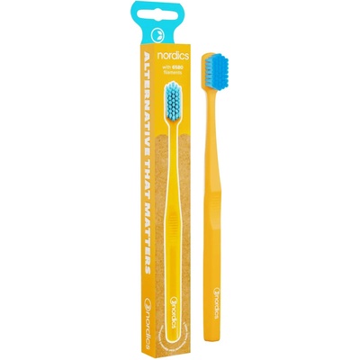 Nordics Премиум четка за зъби 6580, Soft, жълта